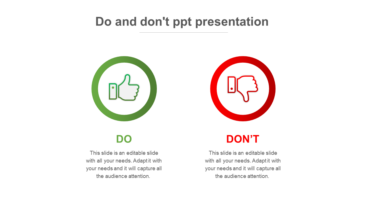Do And Don't PPT Presentation Model For Clients